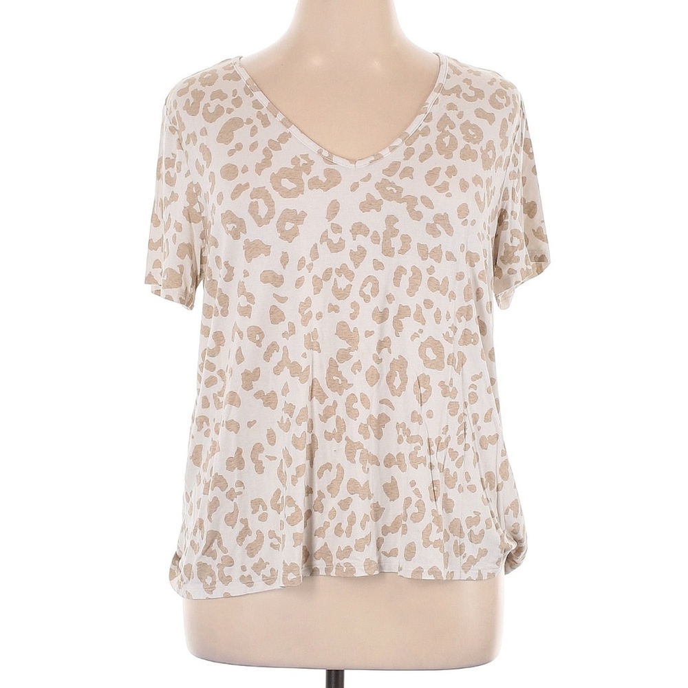 Leopard Print V-Neck Women's Top